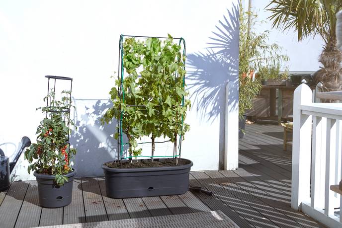 green basics jardiniere treillis 80cm living noir